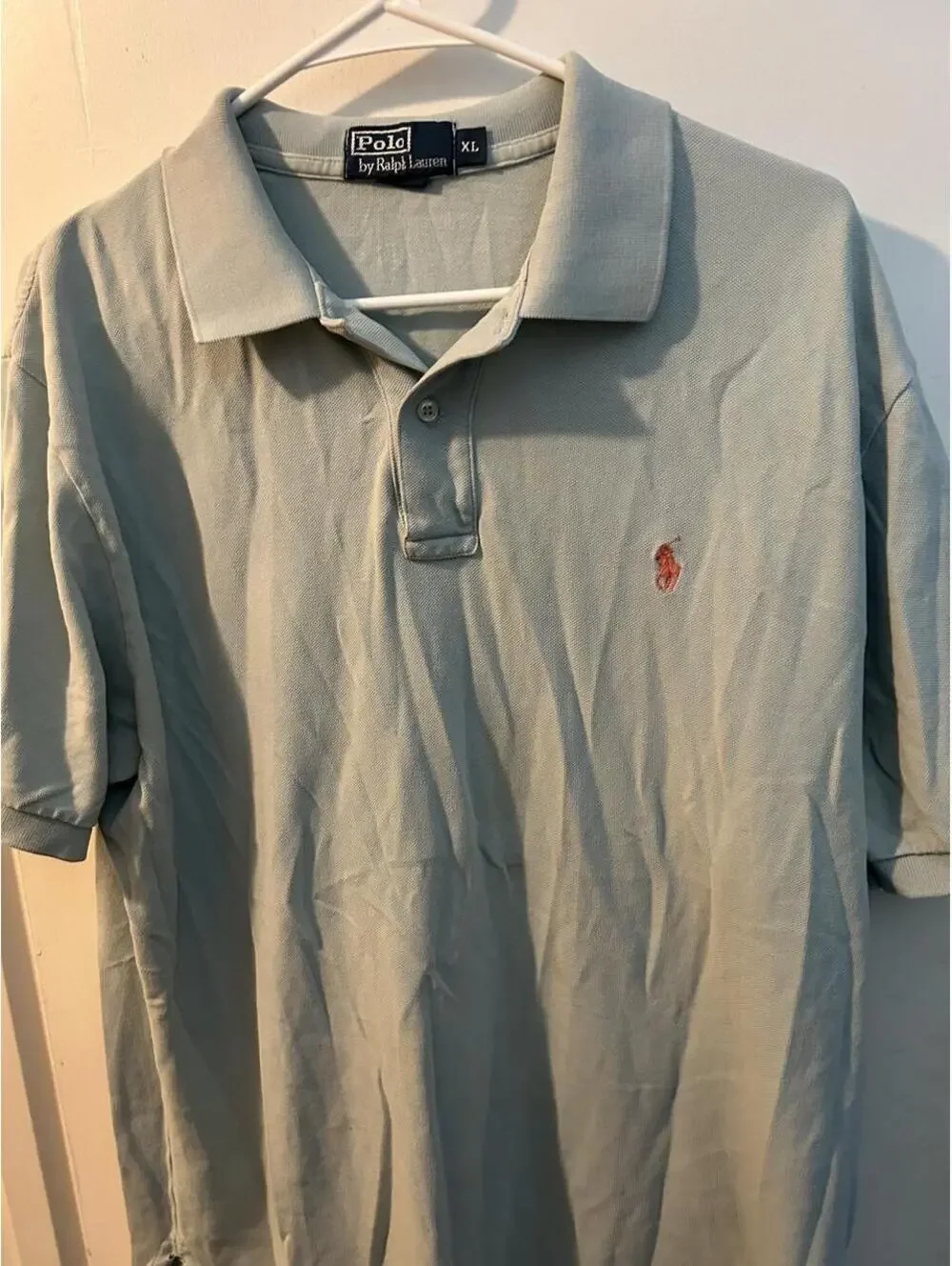 Polo Ralph Lauren light blue polo shirt size XL #preppy #classic
